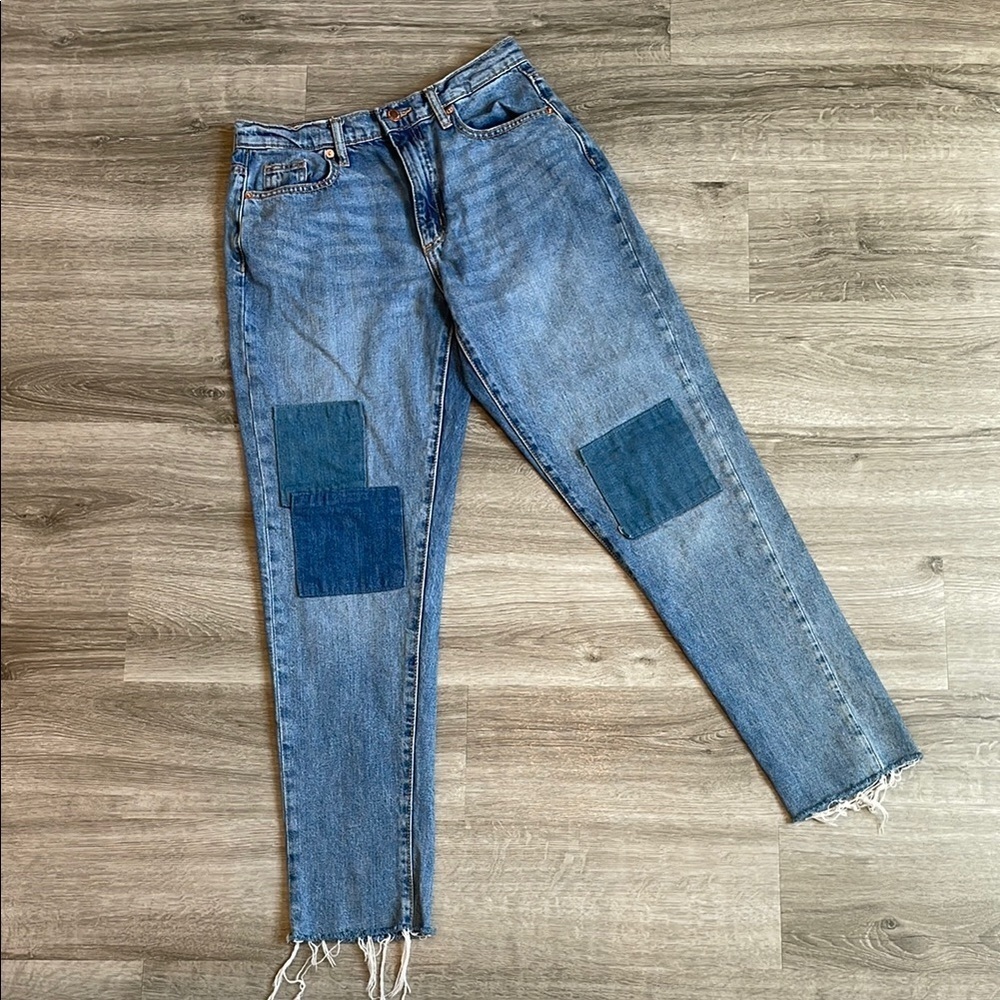 Universal Thread Patchwork Boyfriend Fit Denim Je… - image 1